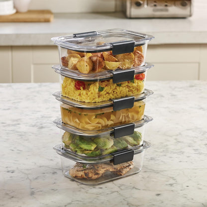 Lunch Meal Prep & Leftovers Containers Set of 5 (3.2 Cup)